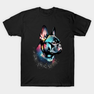 Star Night Side View French Bulldog T-Shirt